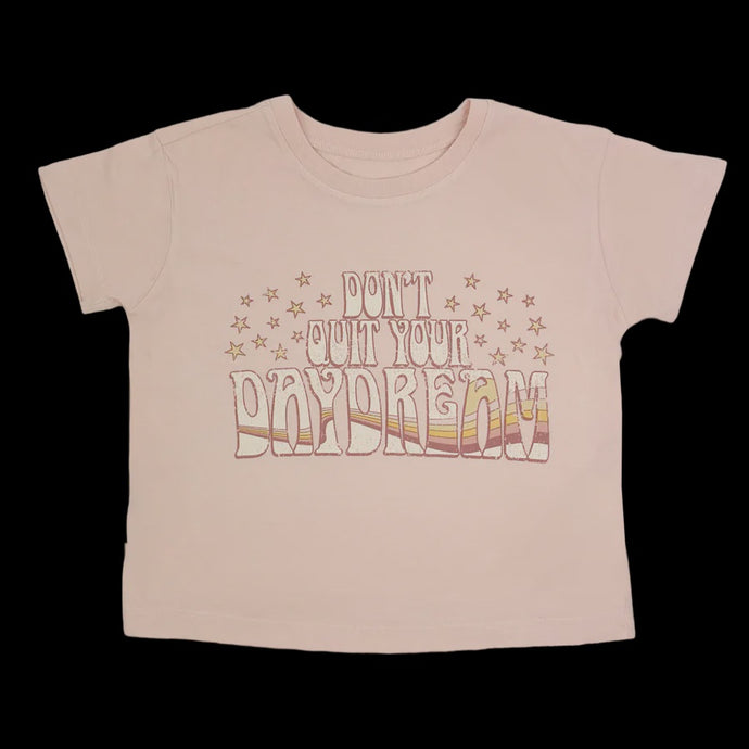 Tiny Whales - Daydream Boxy Tee - Faded Pink
