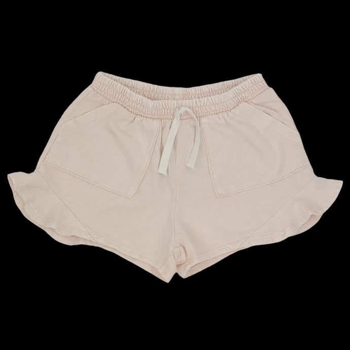 Tiny Whales - Pink Skies Butterfly Shorts - Mineral Faded Pink