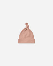 Load image into Gallery viewer, Quincy Mae - Waffle Knotted Baby Hat - Rose