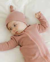 Load image into Gallery viewer, Quincy Mae - Waffle Knotted Baby Hat - Rose