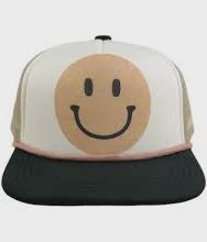 Tiny Whales - Happy Camper Trucker Hat - Natural/Black