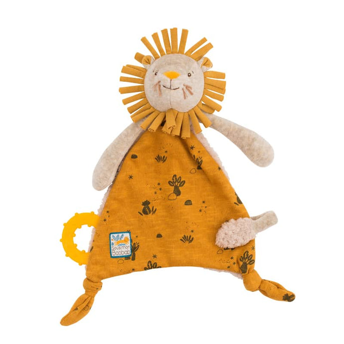 Moulin Roty - Paprika The Lion Lovey w/ Pacifier Holder