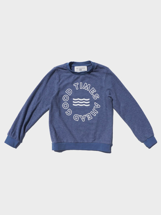 Sol Angeles - Good Times Hacci Pullover - Bahama Blue