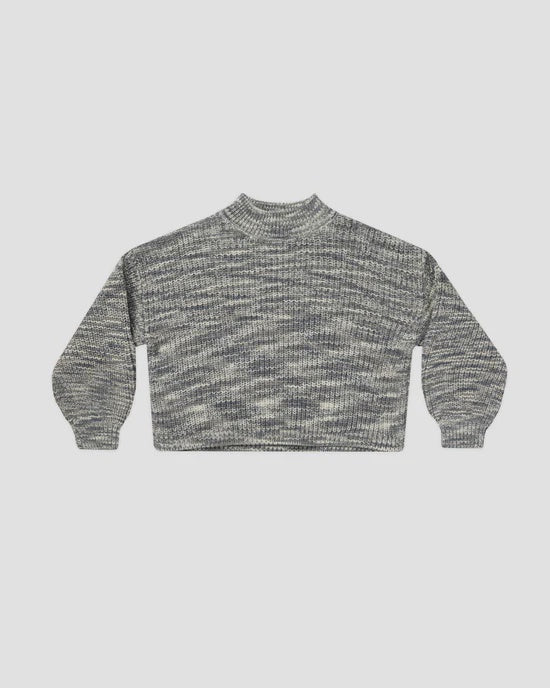 Rylee + Cru - Heathered Slate Knit Sweater - Slate