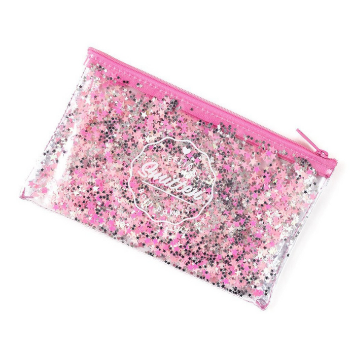 Feeling Smitten - Pink Sparkle Cosmetic Bag