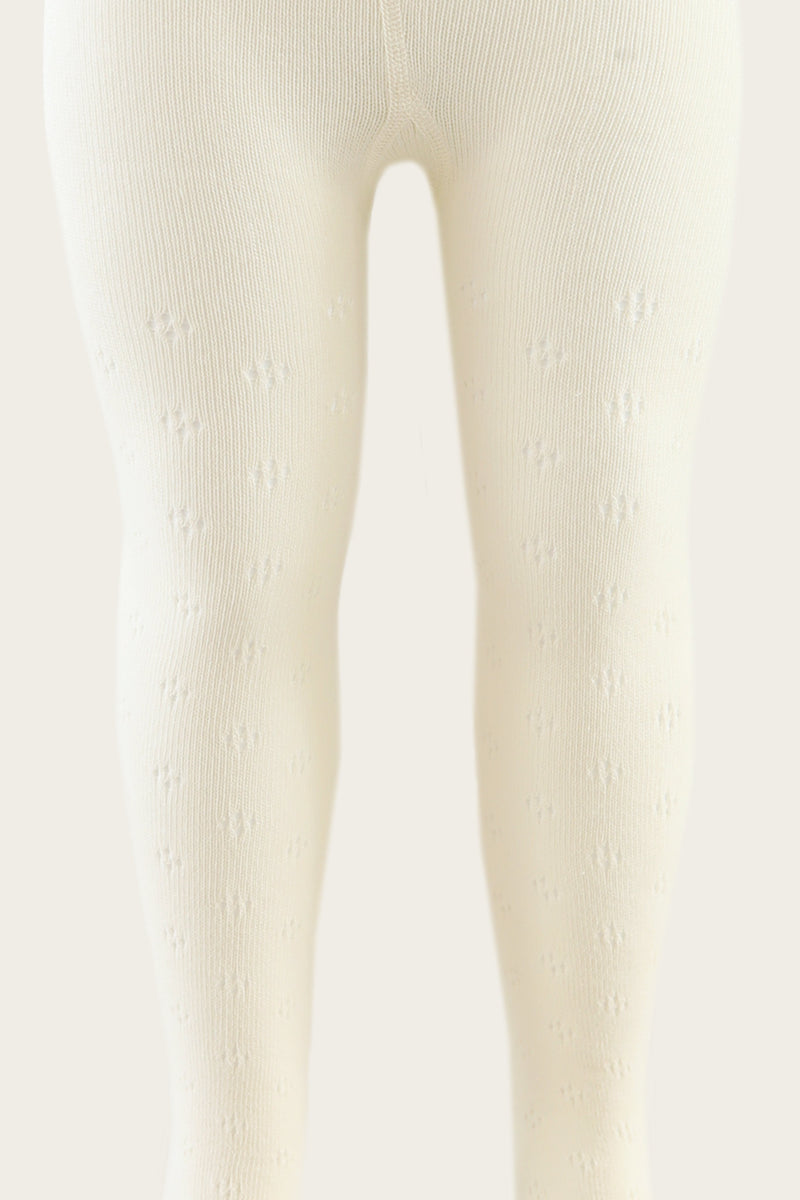 Pointelle Leggings in Ivory