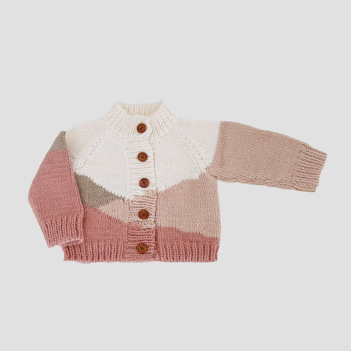 The Blueberry Hill - Sunset Cardigan - Rose