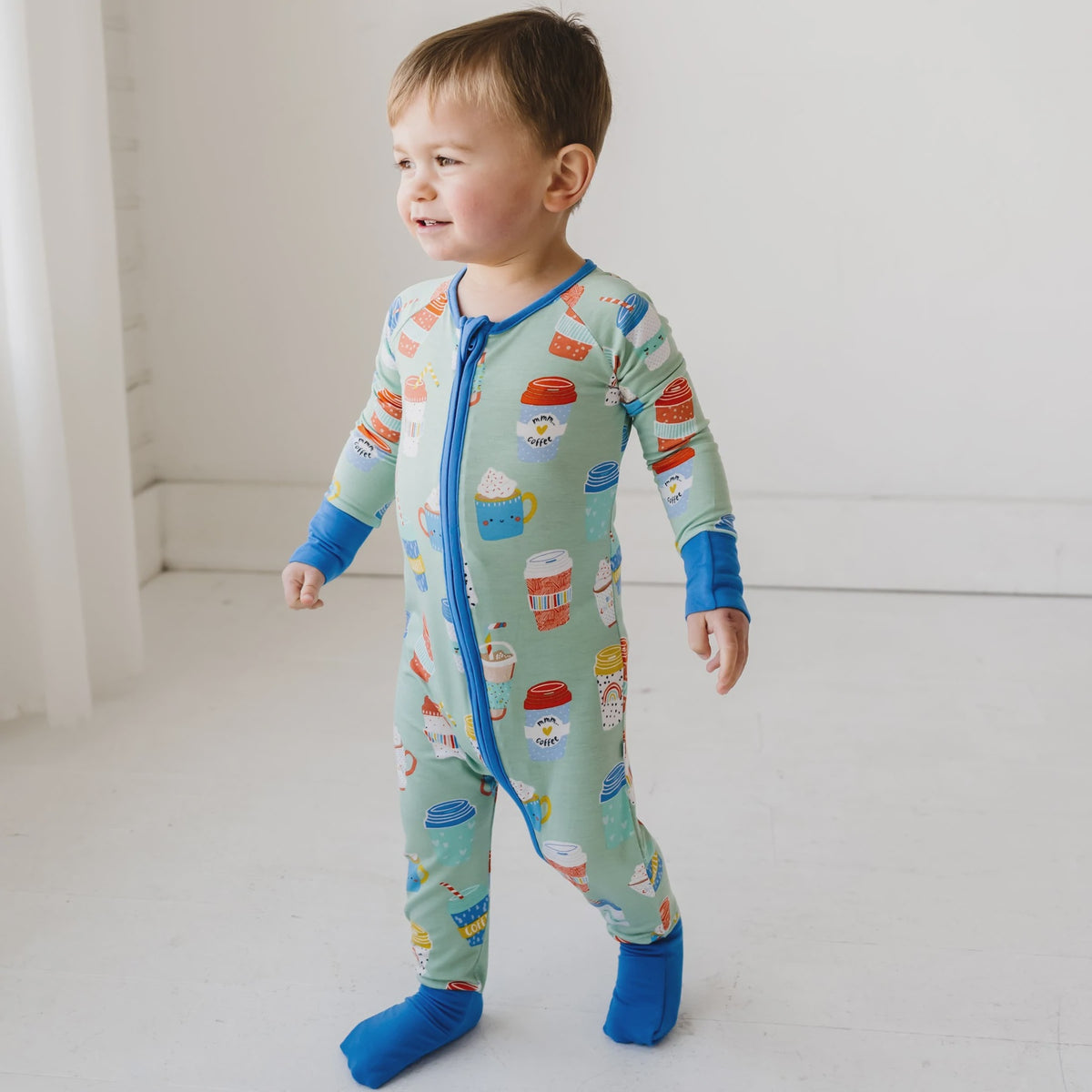 Little Sleepies Zippy- Aqua Puppy Love. NWT! online 3-6 Months