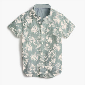 Tiny Whales - Paradise Button Up Shirt - Seaglass