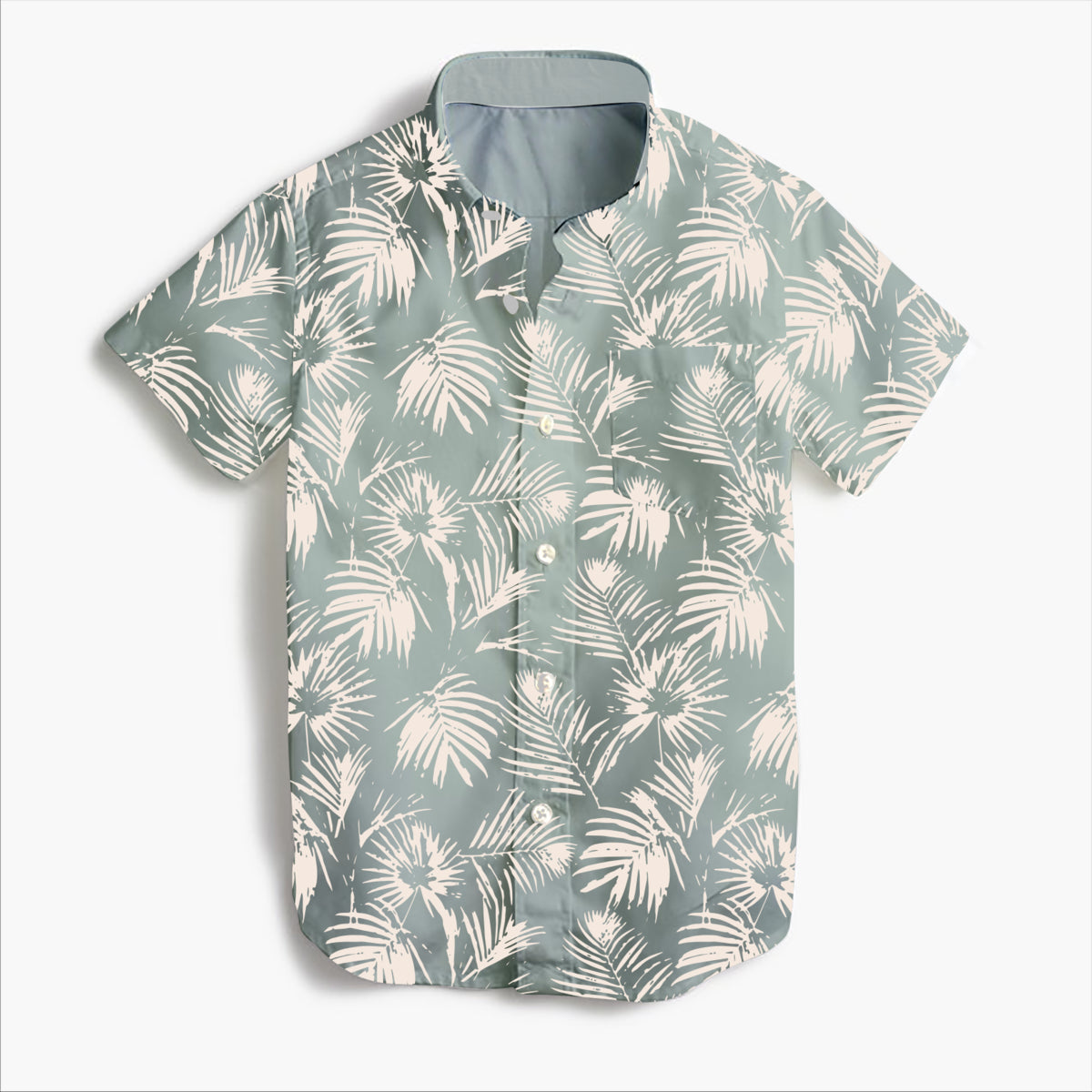 Tiny Whales - Paradise Button Up Shirt - Seaglass