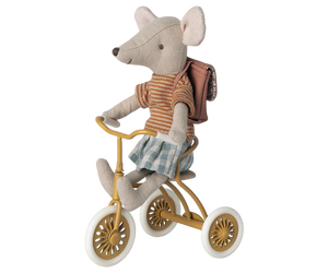 Maileg - Abri a Tricycle, Mouse - Ocher