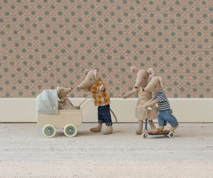 Maileg - Pram With Baby Mouse - Mint