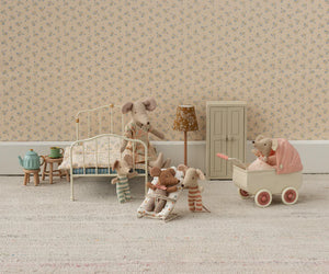 Maileg - Pram, Mouse - Coral