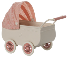 Load image into Gallery viewer, Maileg - Pram, Mouse - Coral