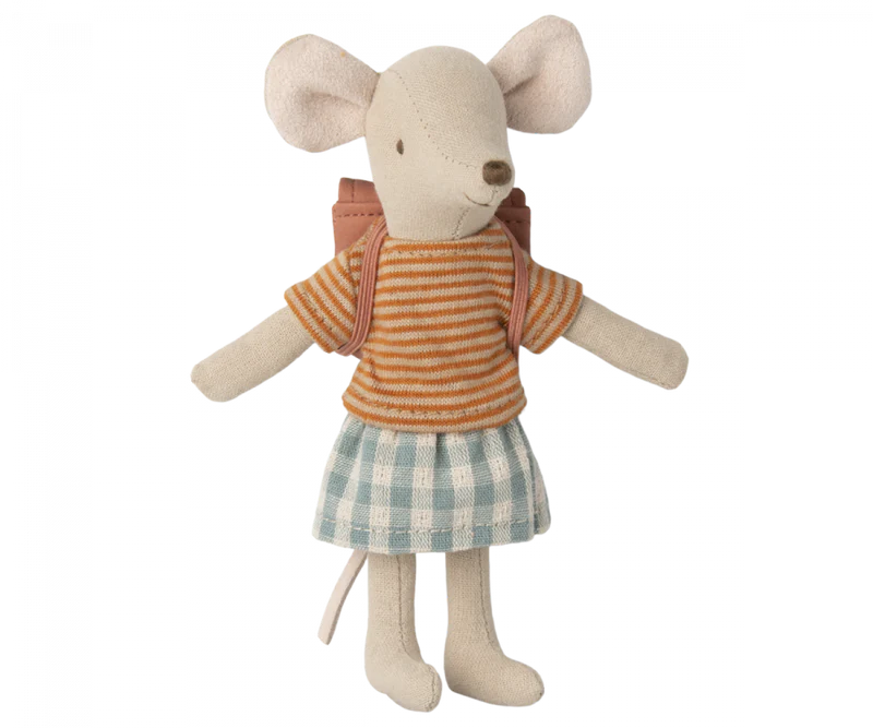 Maileg - Tricycle Mouse - Big Sister - Old Rose