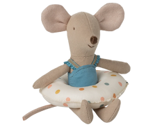 Load image into Gallery viewer, Maileg - Beach Mouse With Float, Little Sister - Multi Dot