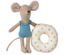 Load image into Gallery viewer, Maileg - Beach Mouse With Float, Little Sister - Multi Dot