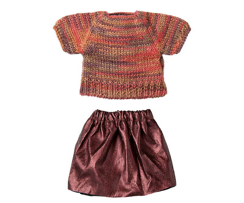 Maileg - Skirt and Knitted Blouse, Mum Mouse