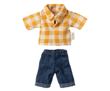 Load image into Gallery viewer, Maileg - Yellow Checkered Shirt and Pants, Dad