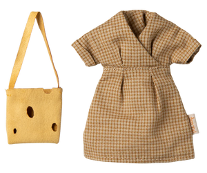 Maileg - Dress and Bag, Mum Mouse