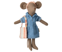 Load image into Gallery viewer, Maileg - Denim Dress and Bag, Mum Mouse