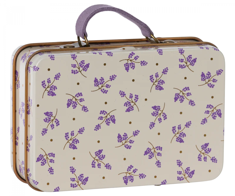 Maileg - Small Metal Suitcase, Madelaine - Lavender