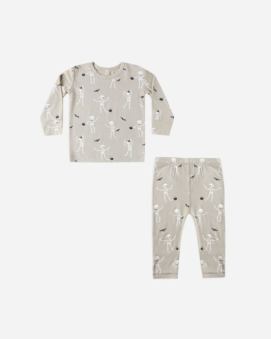 Quincy Mae - Bamboo Pajama Set - Skeletons