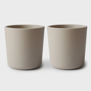 Mushie - Dinnerware Cup, Set of 2 - Vanilla