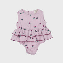 Load image into Gallery viewer, Fin &amp; Vince - Organic Ruffle Onesie - Tulips