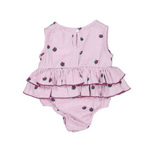 Load image into Gallery viewer, Fin &amp; Vince - Organic Ruffle Onesie - Tulips