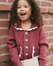 Load image into Gallery viewer, Rylee + Cru - Collared Cardigan - Burgundy