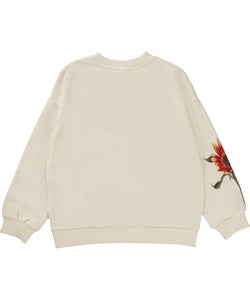 Molo - Organic Mika Sweatshirt - Red Sunflowers