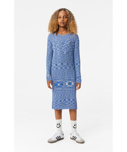 Molo - Camille Knit Dress - Blue Mouline