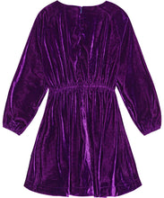 Load image into Gallery viewer, Molo - Cali LS Velvet Dress - Warm Purple