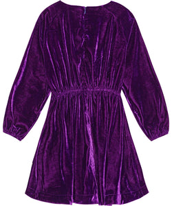 Molo - Cali LS Velvet Dress - Warm Purple