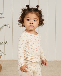 Quincy Mae - Bamboo Pajama Set - Holly Berry