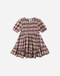 Rylee + Cru - India Dress - Burgundy Plaid