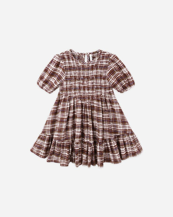 Rylee + Cru - India Dress - Burgundy Plaid