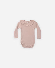 Load image into Gallery viewer, Rylee + Cru - Ruffle Collar Bodysuit - Rosewood