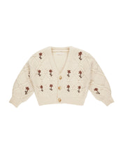 Load image into Gallery viewer, Rylee + Cru - Boxy Cardigan - Winter Floral Embroidery