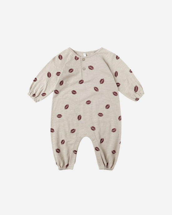 Rylee + Cru - Henley Jumpsuit - Football