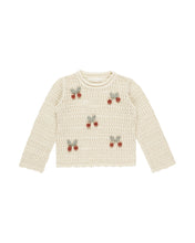 Load image into Gallery viewer, Rylee + Cru - Crochet Knit Pullover - Cherries