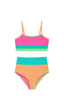 Load image into Gallery viewer, Beach Riot - Little Eva &amp; Emmie Set - Aqua Haze Colorblock