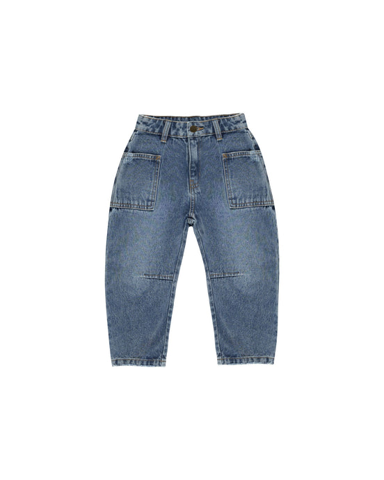 Rylee + Cru - Barrel Pant - Indigo