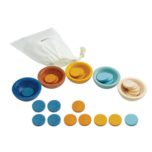 Plan Toys - Sort & Count Cups - Orchard