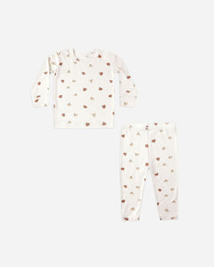 Quincy Mae - Bamboo Pajama Set - Pumpkins