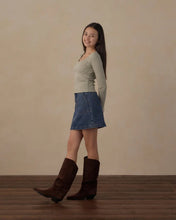 Load image into Gallery viewer, Rylee + Cru - Teen Tennessee Mini Skirt - Indigo