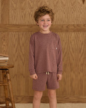 Load image into Gallery viewer, Rylee + Cru - Long Sleeve Pocket Tee - Burgundy