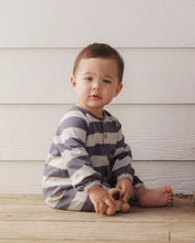 Load image into Gallery viewer, Rylee + Cru - Henley Jumpsuit - Sage Stripe