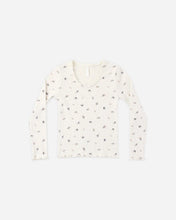 Load image into Gallery viewer, Rylee + Cru - Ribbed Long Sleeve  - Natural Ditsy